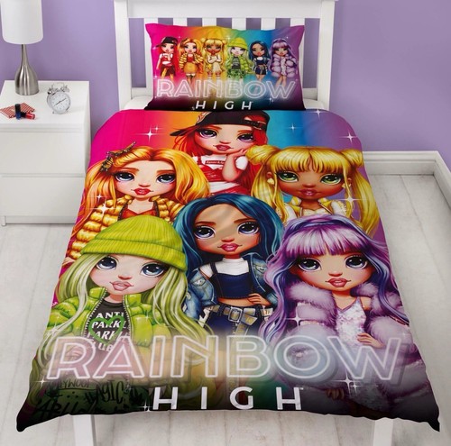 Rainbow high single bed duvet - high,