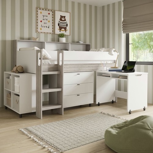 Kids cabin bed mid sleeper - bed,
