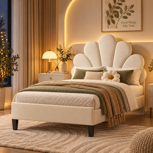 3ft upholstered single - single, bed