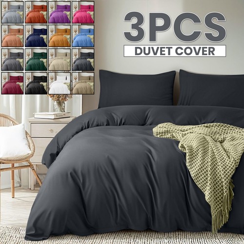 Plain duvet quilt cover - plain,