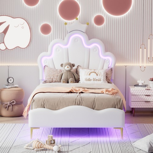 Crown headboard kids bed - crown, base