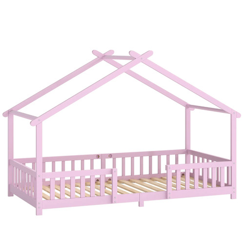 Wooden kids house - kids, bed