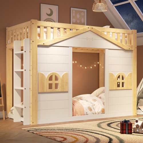 3ft single wooden house - single,