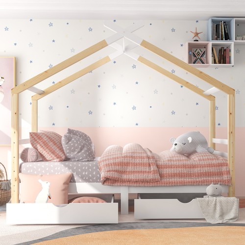 Wooden toddler house - wooden,