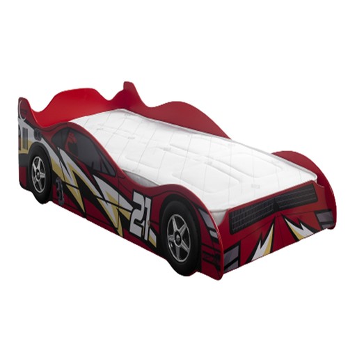 Kids red race car bed - kids,